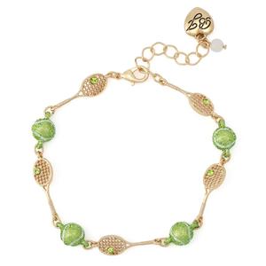 Betsey Johnson Tennis Racquet Link Bracelet