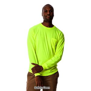 Mens Gildan(R) Pocketed Long Sleeve Crew Neck Tee alternate view