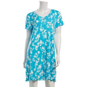 Womens Emily & Jane Short Sleeve Ditsy V-Neck Nighshirt alternate view