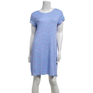 Womens Charmour Short Sleeve Daisy Scoop Neck Nightshirt alternate view