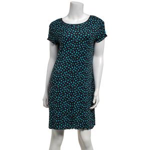 Womens Charmour Short Sleeve Daisy Scoop Neck Nightshirt