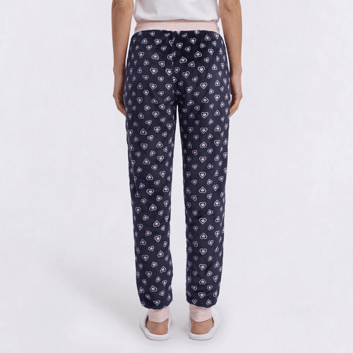 Womens Attraction De Nuit Heart Plush Pajama Bottoms alternate view