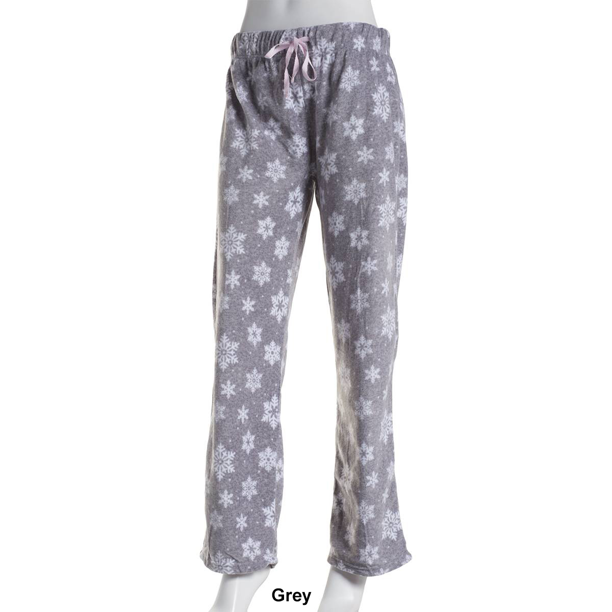 Womens Charmour Cozy Snowflake Micro Polar Pajama Pants