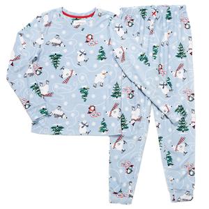 Kids OurFamJam Long Sleeve Polar Bear Jogger Pajama Set