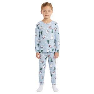 Girls OurFamJam Long Sleeve Polar Bear Jogger Pajama Set
