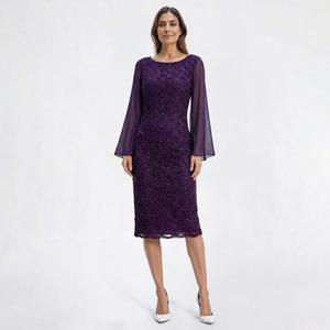 formal boscov's dresses Sheath Social & Evening Long sleeve