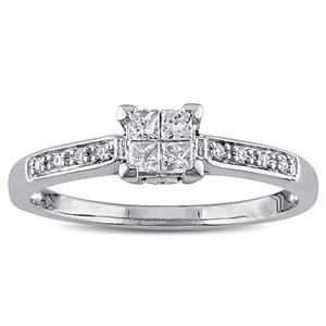 Eternal Promise(tm) 10kt. White Gold Princess Engagement Ring