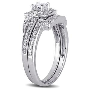 Loveblooms(tm) 10kt. White Gold 1/3ctw. Bridal Set alternate view