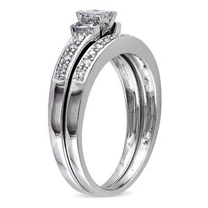 Loveblooms(tm)  Multi-Shape 1/3ctw. Diamonds Bridal Ring Set alternate view
