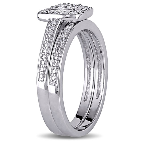 Loveblooms(tm) 1/4ctw. Diamonds Bridal Ring Set