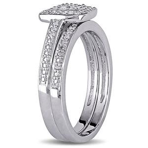 Loveblooms(tm) 1/4ctw. Diamonds Bridal Ring Set alternate view