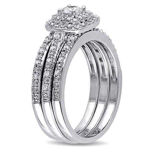 Loveblooms(tm) 1/2ctw. Diamonds Bridal Ring Set alternate view