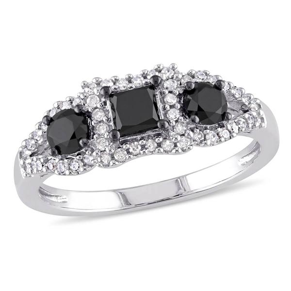 Diamond Classics(tm) 10kt. Gold 1ctw. Black & White Diamond Ring
