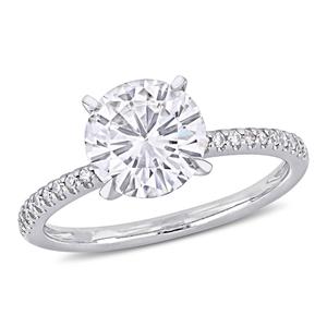 Diamond Classics(tm) 14kt. 1/10ctw. Moissanite Engagement Ring