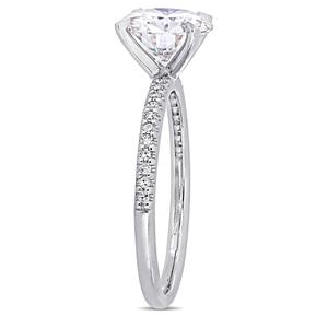 Diamond Classics(tm) 14kt. 1/10ctw. Moissanite Engagement Ring alternate view