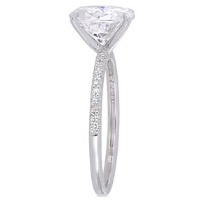 Diamond Classics(tm) 14kt. 1/10ctw. Moissanite Engagement Ring alternate view