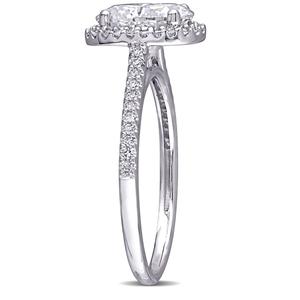 Diamond Classics(tm) 14kt. Oval Cut Double Halo Engagement Ring alternate view
