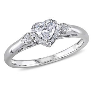 Gold Classics(tm) 14kt. White 2/5ctw. Diamond Engagement Ring