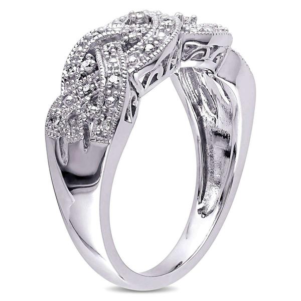 Diamond Classics(tm) Sterling Silver 1/8ctw. Diamond Fashion Ring alternate view