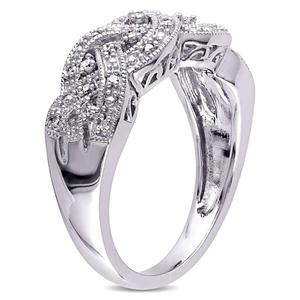 Diamond Classics(tm) Sterling Silver 1/8ctw. Diamond Fashion Ring alternate view