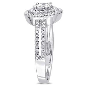 Diamond Classics(tm) Sterling Silver 1/5ctw. Diamond Ring alternate view