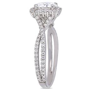 Diamond Classics(tm) 10kt. Round & Halo Set Engagement Ring alternate view