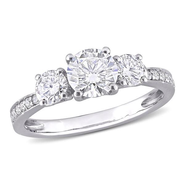 Diamond Classics(tm) 10kt. White Gold Moissanite Ring