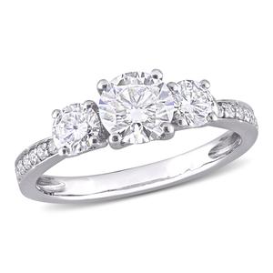 Diamond Classics(tm) 10kt. White Gold Moissanite Ring