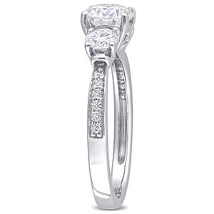 Diamond Classics(tm) 10kt. White Gold Moissanite Ring alternate view