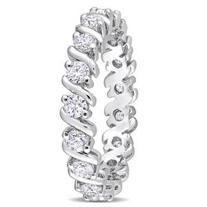 Gemstone Classics(tm) 1kt. Dew Moissanite Eternity Wedding Band alternate view