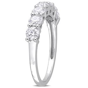 Gemstone Classics(tm) 1kt. Dew Moissanite Anniversary Band alternate view