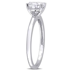 Gemstone Classics(tm) 1kt. Oval Moissanite Engagement Ring alternate view