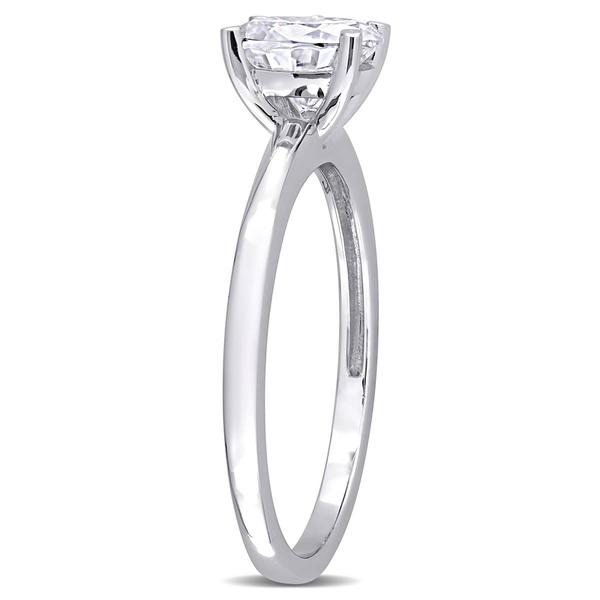 Gemstone Classics(tm) 1kt. Oval Moissanite Engagement Ring alternate view