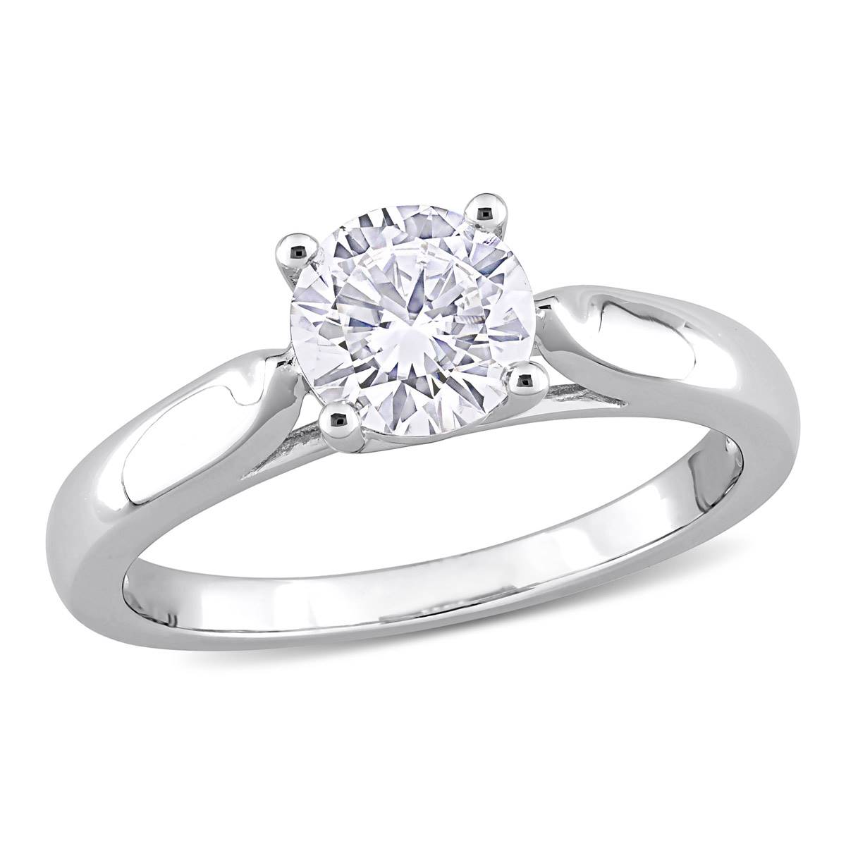 Gemstone Classics(tm) 1kt. Dew Moissanite Engagement Ring