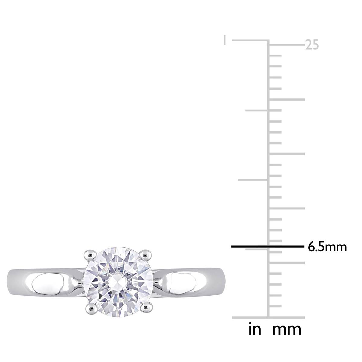 Gemstone Classics(tm) 1kt. Dew Moissanite Engagement Ring