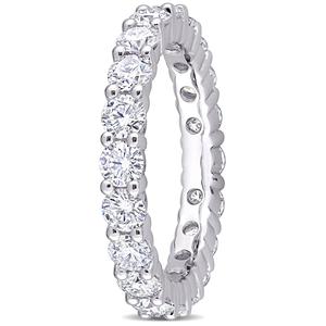 Gemstone Classics(tm) 2 1/2kt. Dew Moissanite Eternity Wedding Band alternate view
