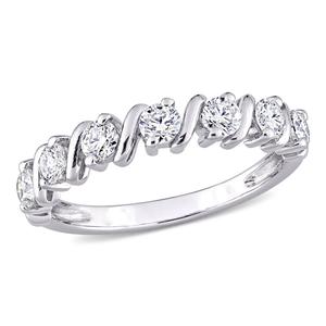 Gemstone Classics(tm) 3/4kt. Dew Moissanite Wave Eternity Band