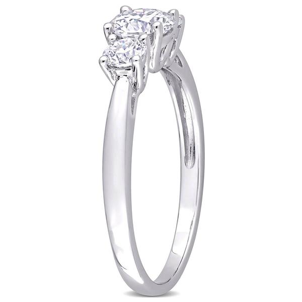 Gemstone Classics(tm) 1ctw. Moissanite 3-Stone Engagement Ring alternate view