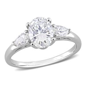 Gemstone Classics(tm) 1 3/4kt. Dew Moissanite Engagement Ring