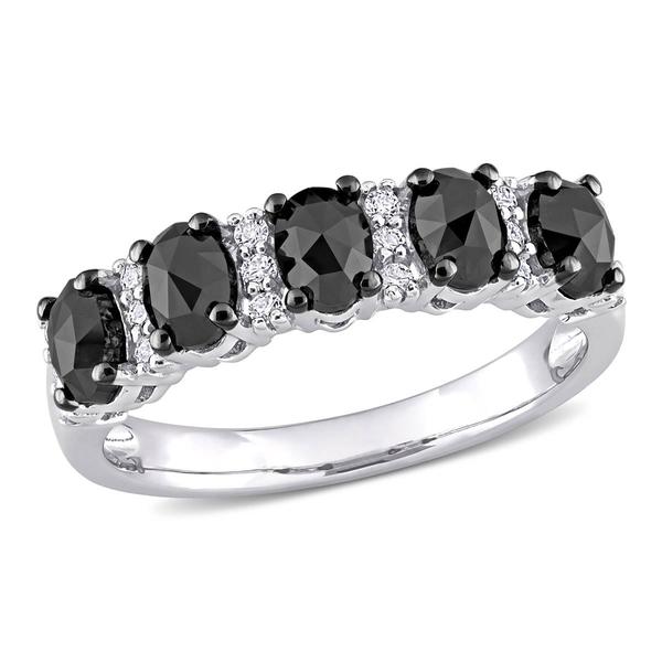 Radiant Rainbow(tm) White Gold Moissanite Semi-Eternity Band