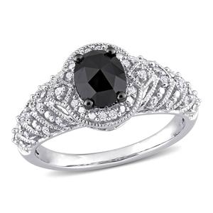 Radiant Rainbow(tm) White Gold 1ctw. Diamond Engagement Ring