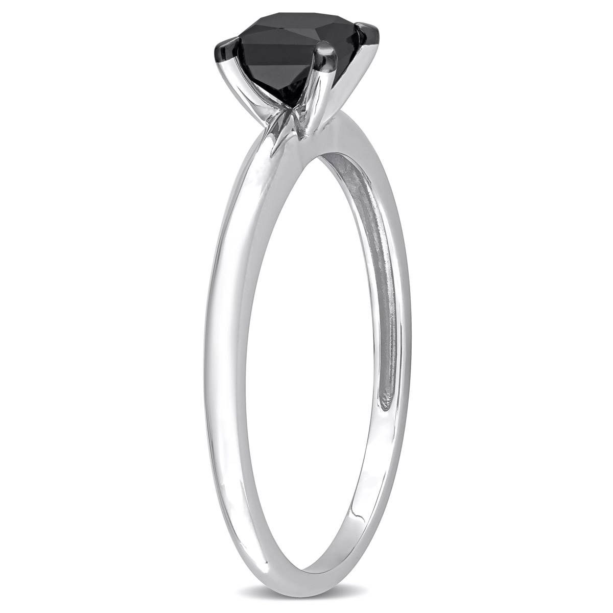 Radiant Rainbow(tm) White Gold Princess-Cut Engagement Ring