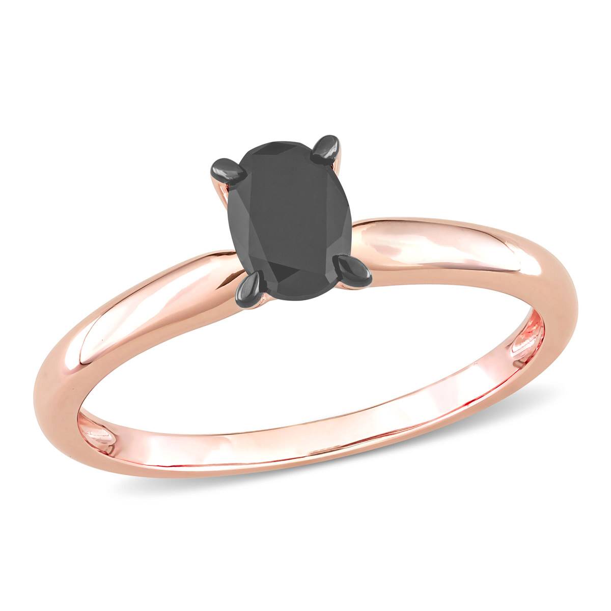 Radiant Rainbow(tm) Rose Gold 1/2ctw. Diamond Engagement Ring