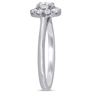 Gemstone Classics(tm) 14kt. Gold 3/4ctw. Lab Grown Diamond Halo Ring alternate view