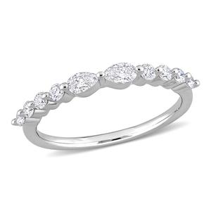 Gemstone Classics(tm) Platinum Plated 5/8ctw. Lab Grown Diamond Ring