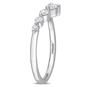 Gemstone Classics(tm) Platinum Plated 3/8ctw. Lab Grown Diamond Ring alternate view