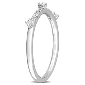 Gemstone Classics(tm) Platinum Plated 1/7ctw. Lab Grown Diamond Ring alternate view