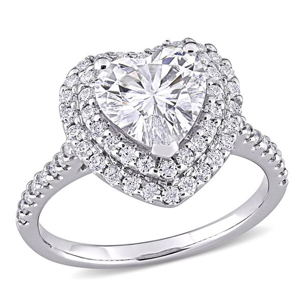 Gemstone Classics(tm) 10kt. White Gold 2 5/8ctw. Moissanite Ring