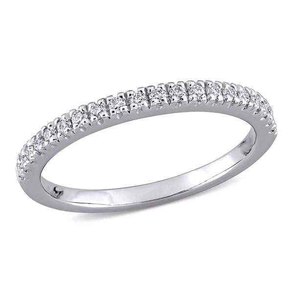 Gemstone Classics(tm) 10kt. White Gold 1/5ctw. Moissanite Band