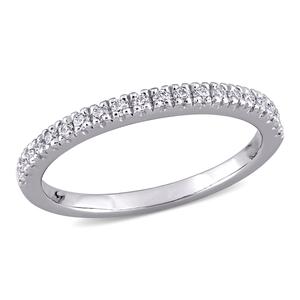 Gemstone Classics(tm) 10kt. White Gold 1/5ctw. Moissanite Band
